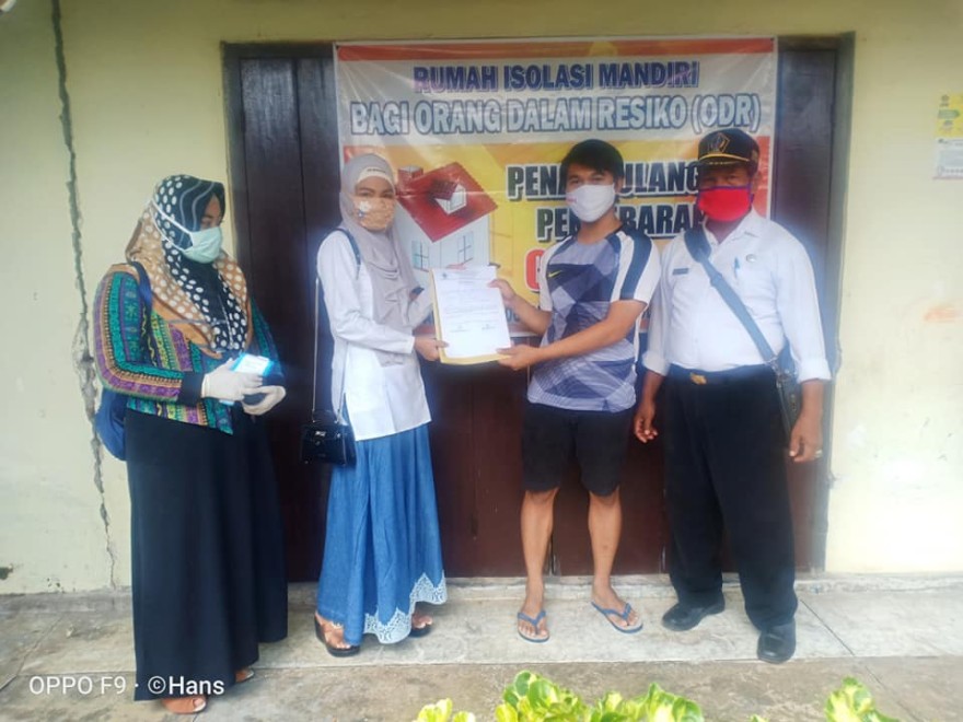 Karantina Mandiri selama 14 hari bagi warga Bendosari yang berstatus ODR