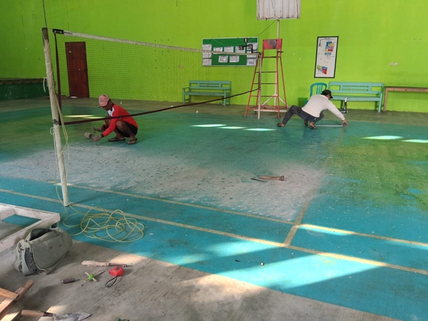 Rehabilitasi Gedung Olahraga Desa Bendosari