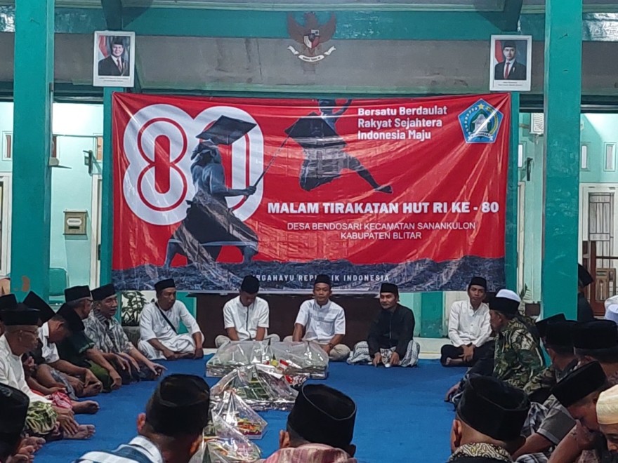 Malam Tirakatan HUT RI ke-80 di Desa Bendosari