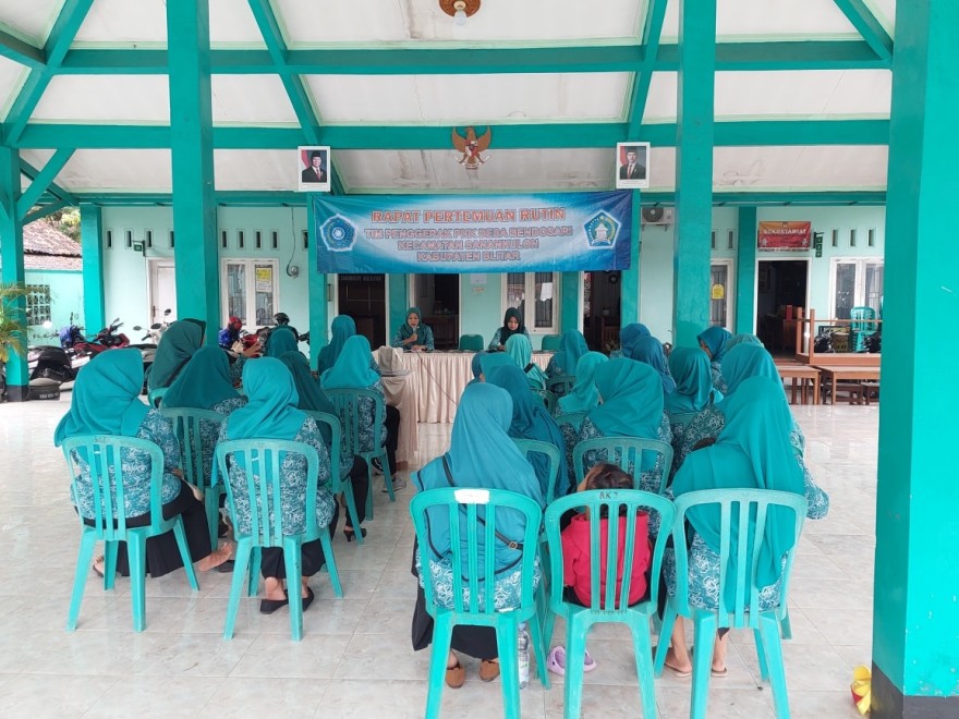Rapat Rutin PKK Desa Bendosari Kecamatan Sanankulon